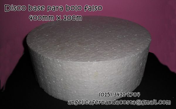 Disco de 40 cmX 10 cm (base bolo falso)